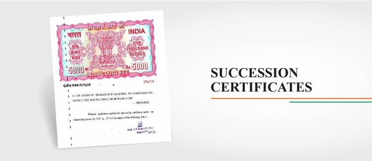 NEED OF SUCCESSION CERTIFICATE Property Lawyers In India